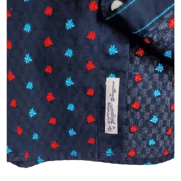 NWT Original penguin floral sapphire button shirt - Picture 10 of 14